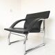 Sofa and Chair in black leather of Sede DS-127 of Gerd Lange 1980 s