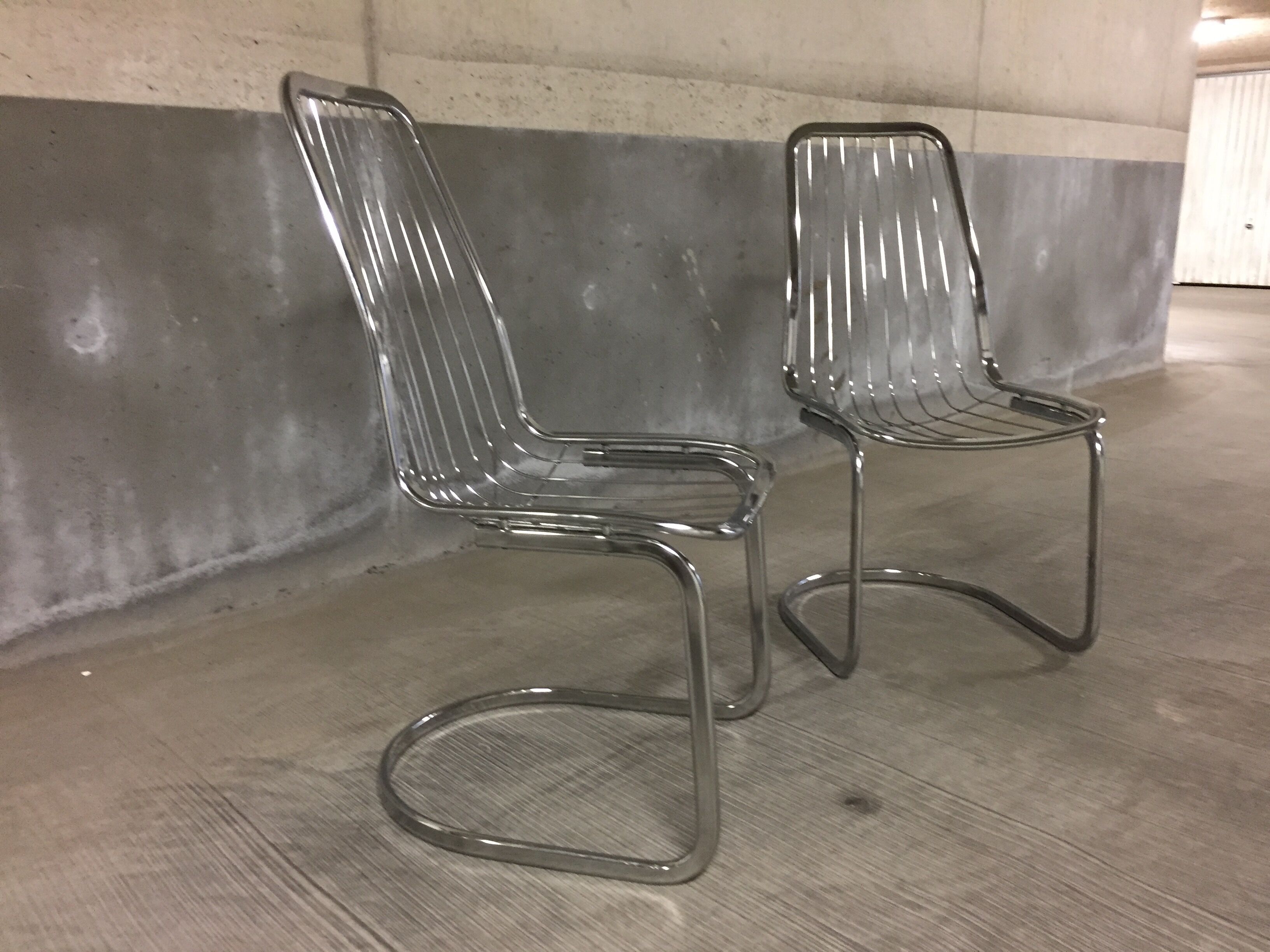 Paire de chaises vintage de Gastone Rinaldi 1970