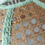 Vintage cane lampshade