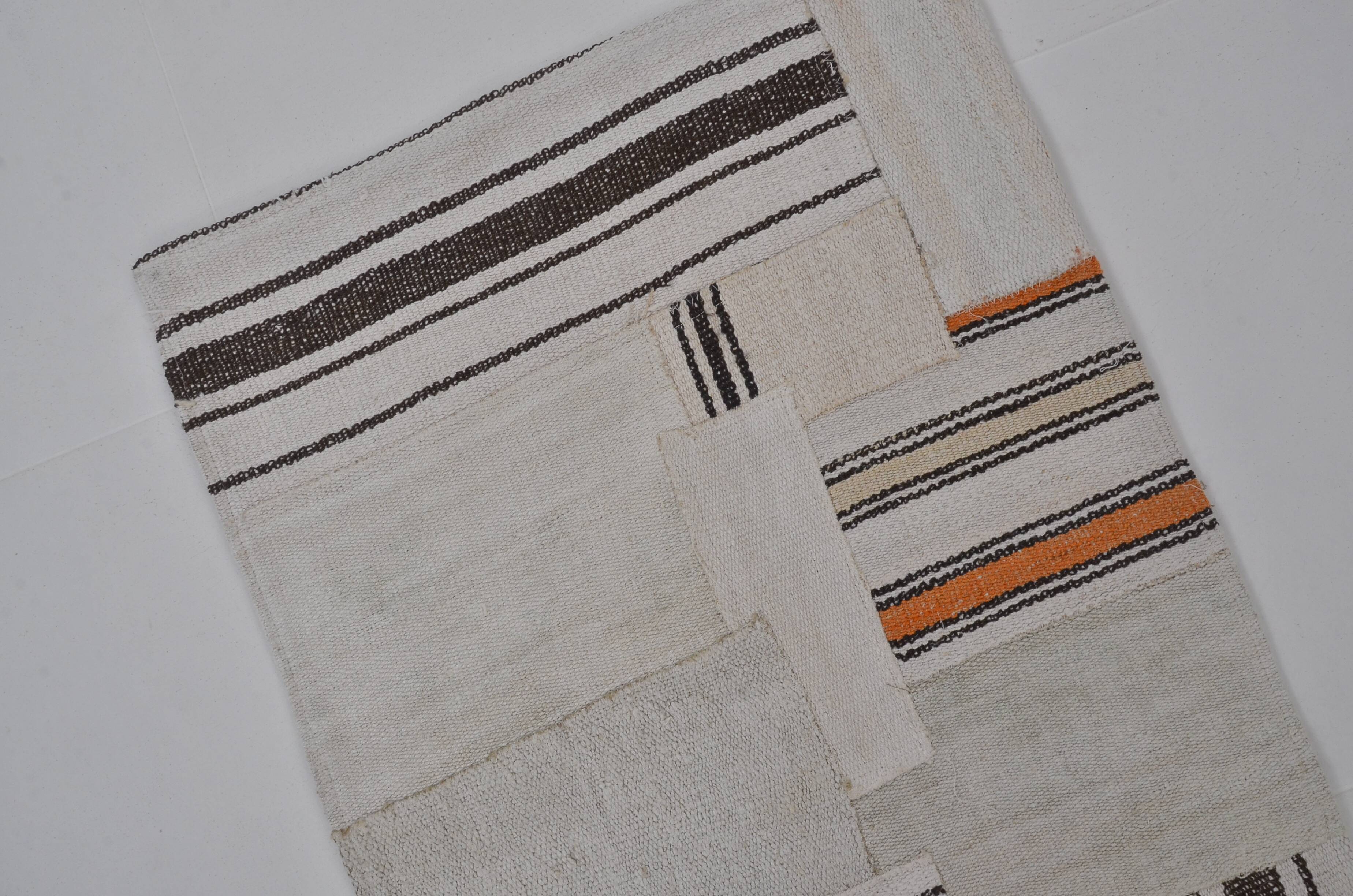 Oushak Vintage STRİPE Hemp Runner sku 3815