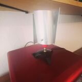 Bedside lamp desk guariche style rockabilly brushed steel 1960