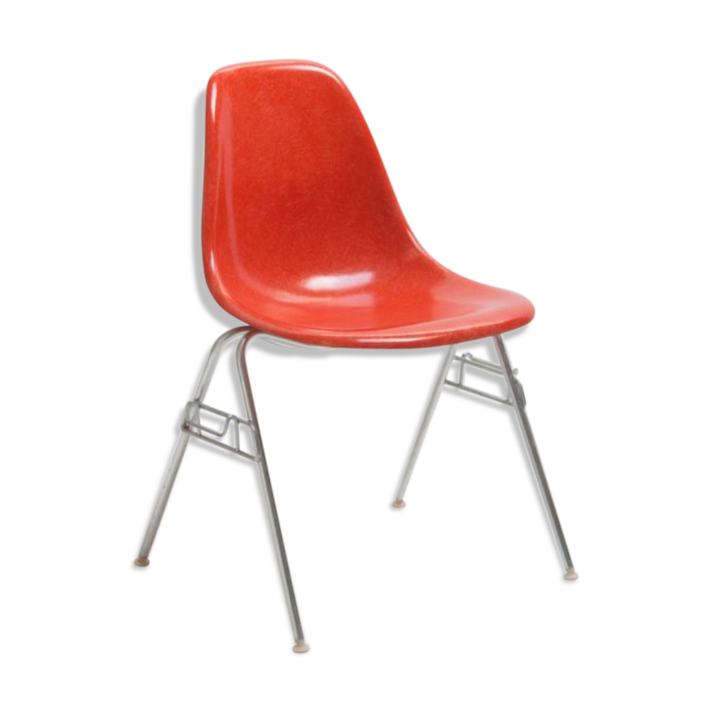 Eames Chair produced by Herman Miller Red