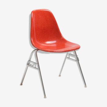 Eames Chair produced by Herman Miller Red