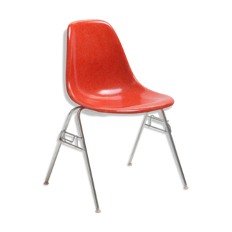 Eames Chair produced by Herman Miller Red