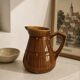 Old earthenware pitcher from Sarreguemines – Barrel model