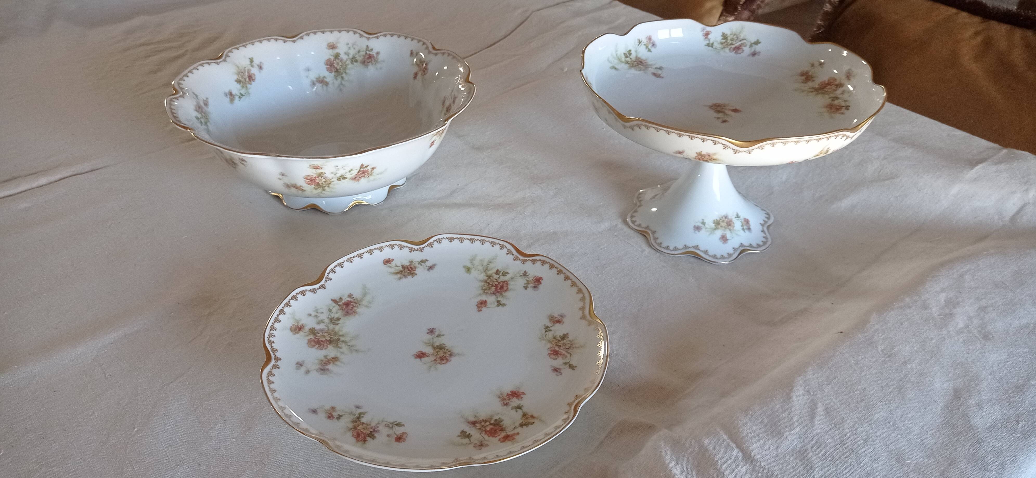 Services de vaisselle Haviland, porcelaine de Limoges