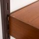 Kai Kristiansen teak wall unit with a desk and a lamp, FM Mobler, 1960s