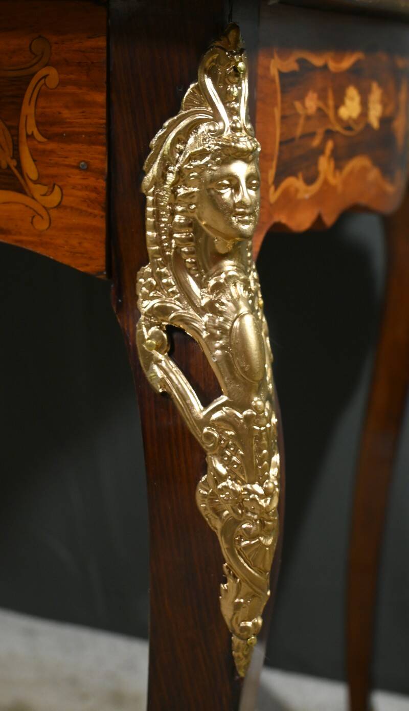 Rosewood Table with Marquetry, Napoléon III period