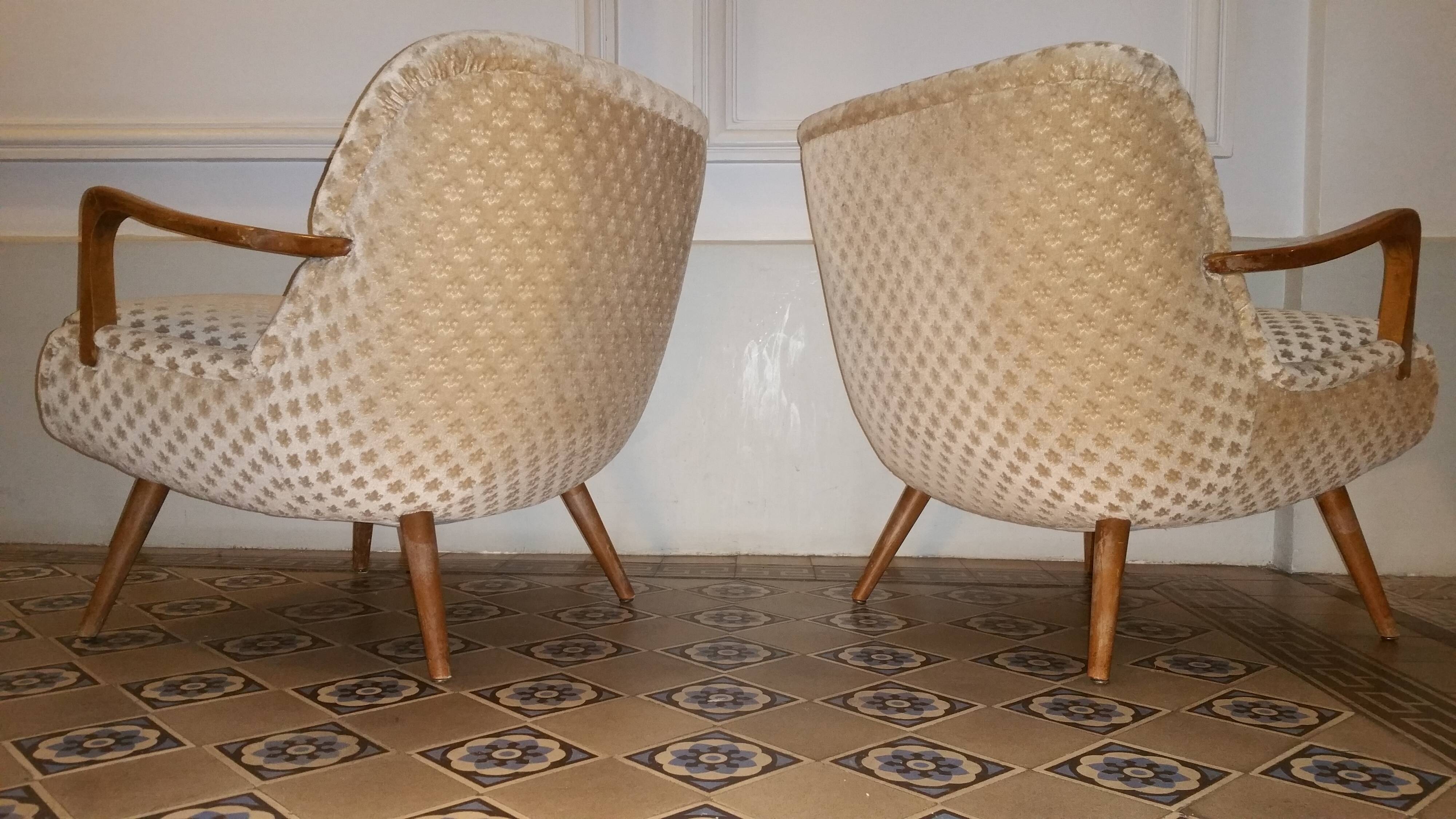 Living room sets sculptural cocktail Scandinavian years 50/60