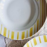Set of 5 soup plates FB Badonviller