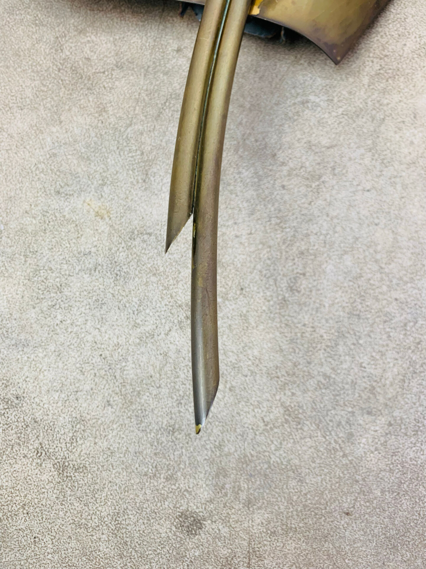Pair of 1950s wall lights in brass and opaline tulips, Lunel/Arlus