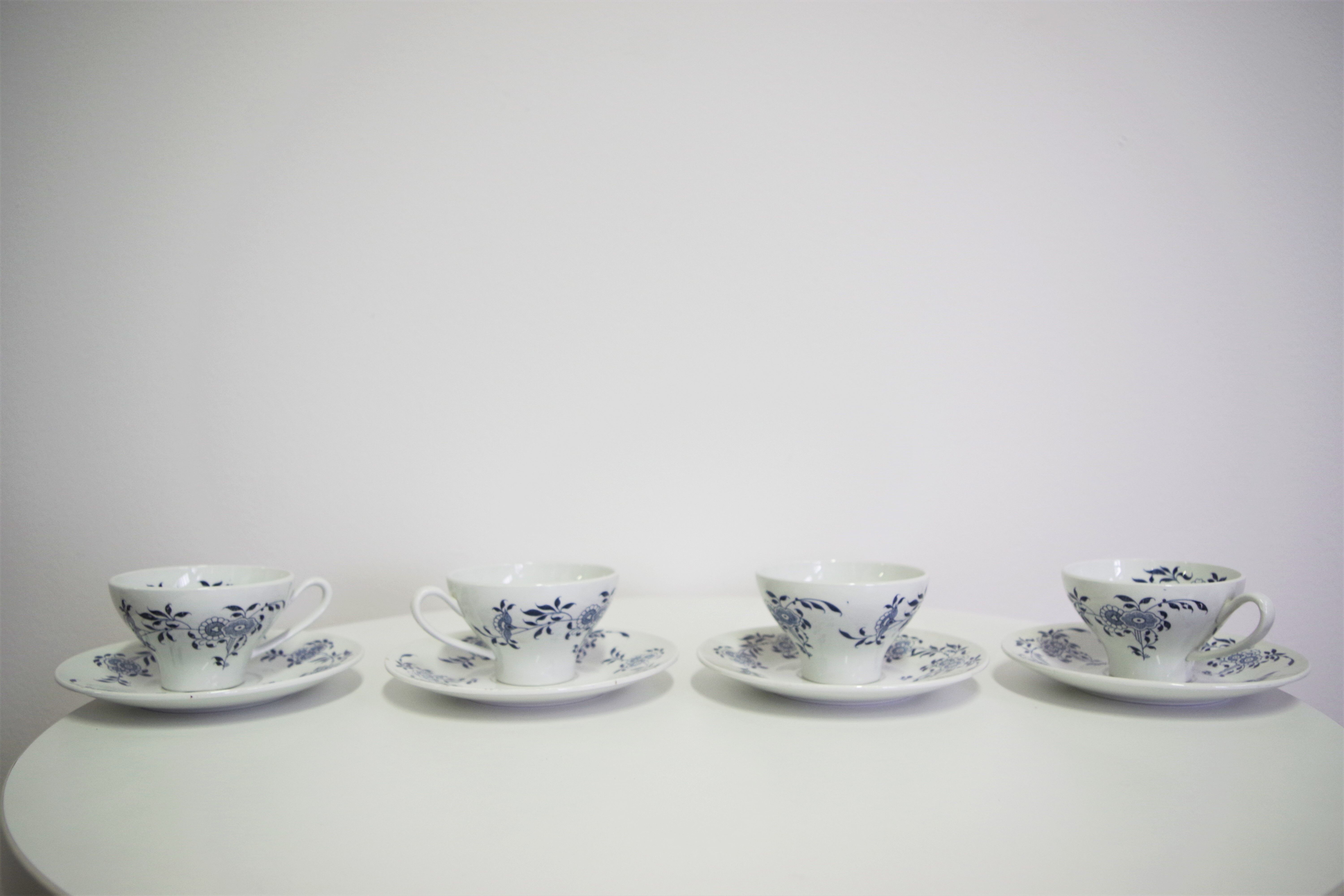 Laveno cups, italy, 1950s, set of 8