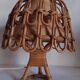 Paire de lampes bambou années 70