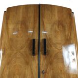 Art Deco Walnut Wardrobe by Jindřich Halabala for UP Závody, 1950s