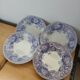 4 antique deep plates in ironstone