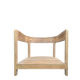 Ampm fauteuil juanpi en teck massif, meuble siège