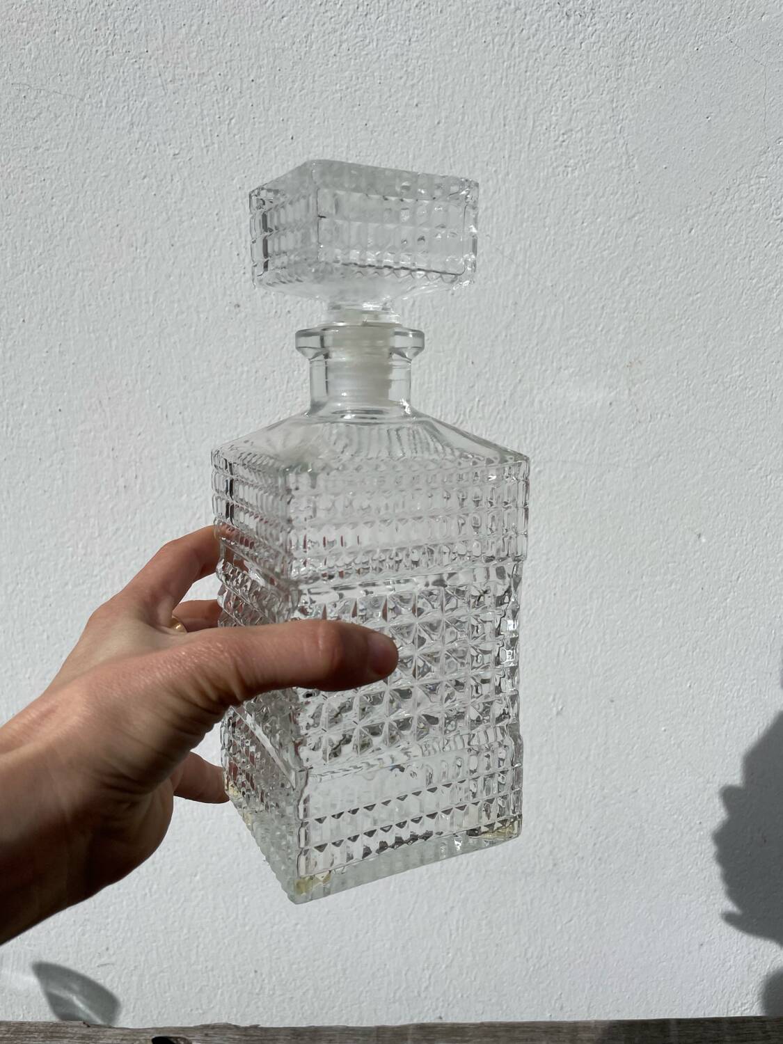 Clear Glass Whiskey Decanter