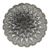 Plafonnier rond étoile radiale années 70