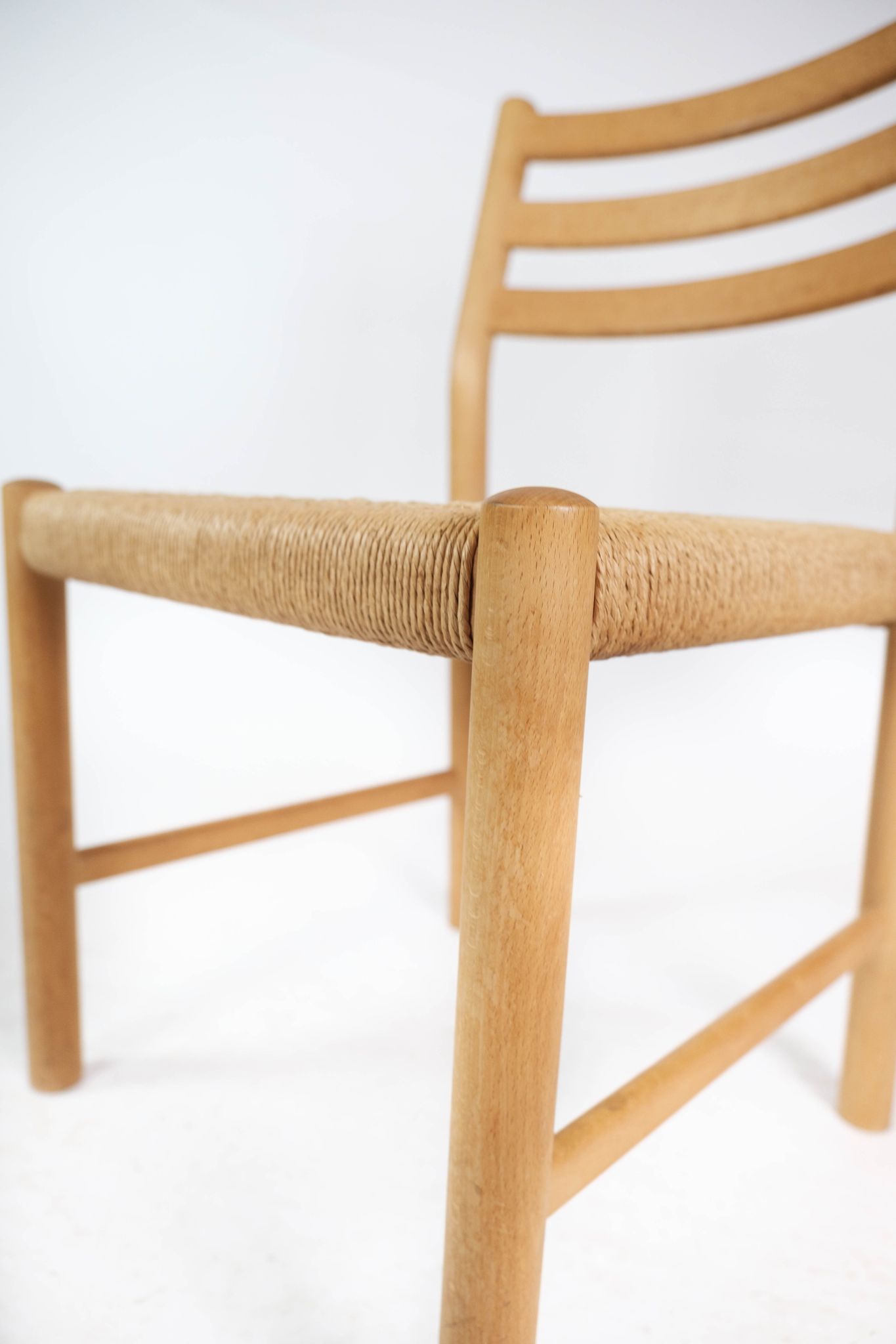A set of four Kurt Østervig oak dining chairs for K.P. Møbler