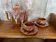Antique gf art deco teapot flamed ceramic brown vintage