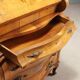 Antique drop-leaf secretary in baroque style made of walnut and maple, 20th century.