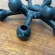 Brutalist Danish candle holder from the mid-century in cast iron by Jens H. Quistgaard.