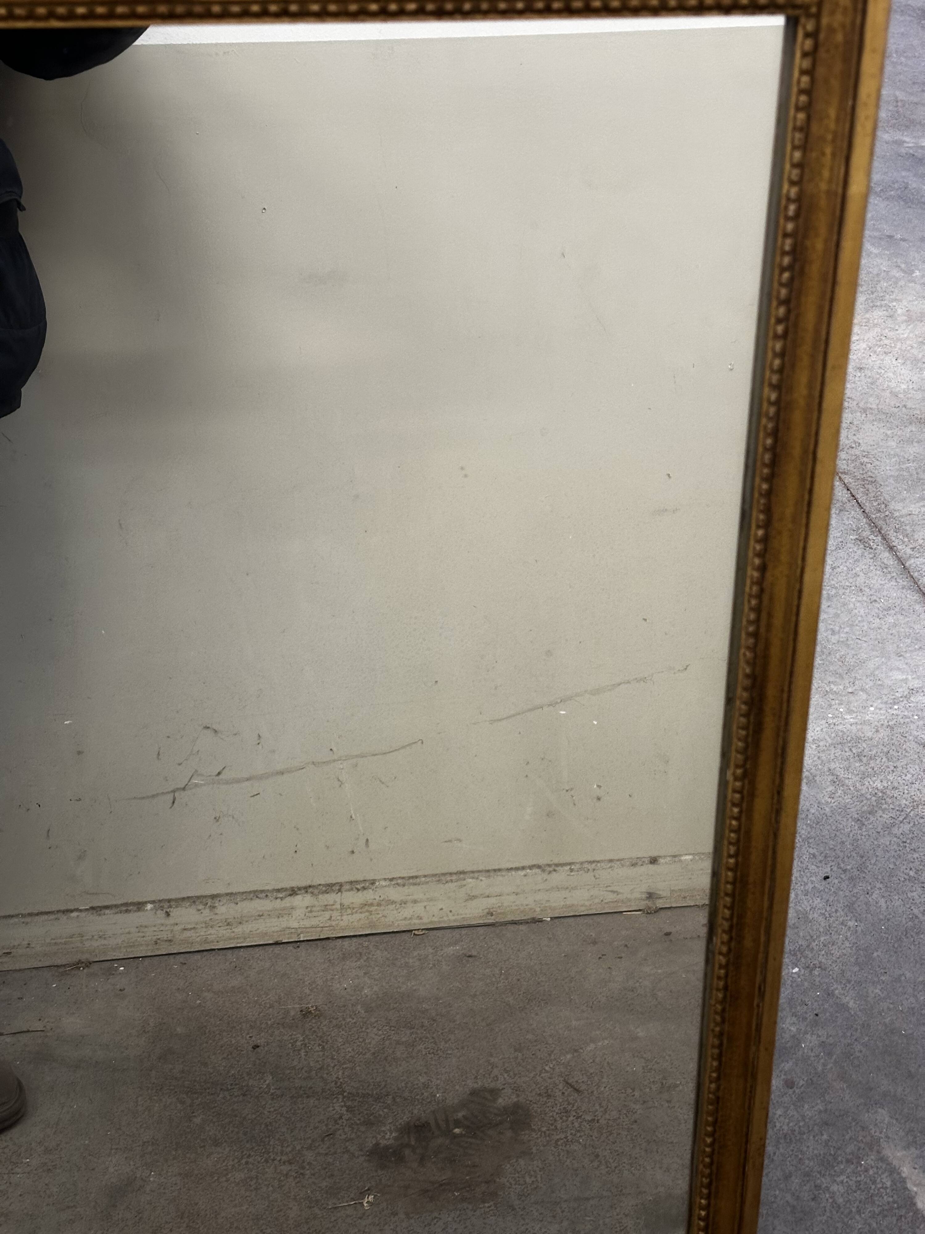Grand miroir - contour Bois Doré