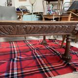 Carved wood table