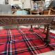 Carved wood table