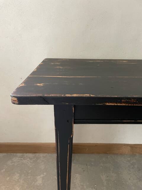 Black patinated table