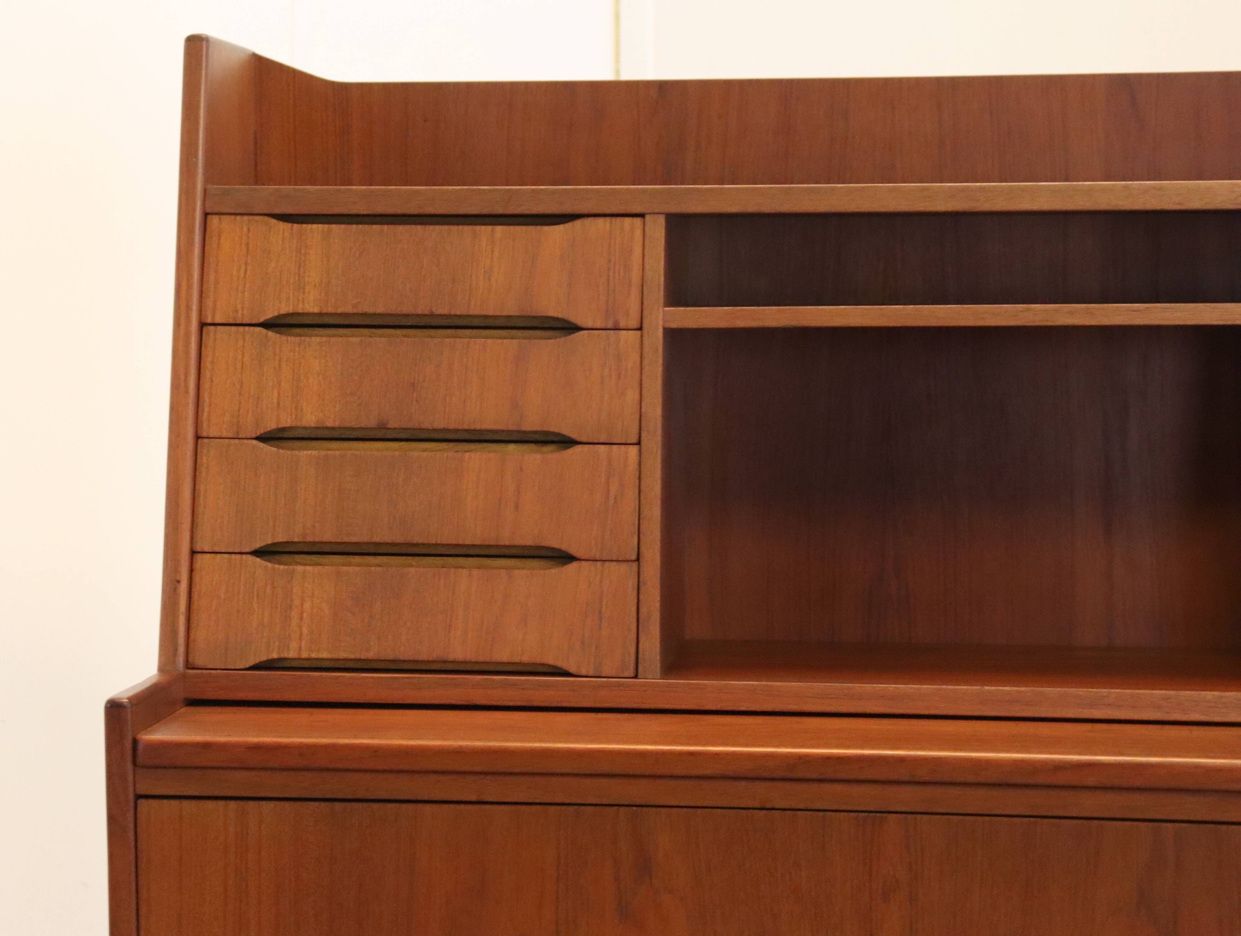 Deens design teak mid century  Secretaire 'Gilleleje'