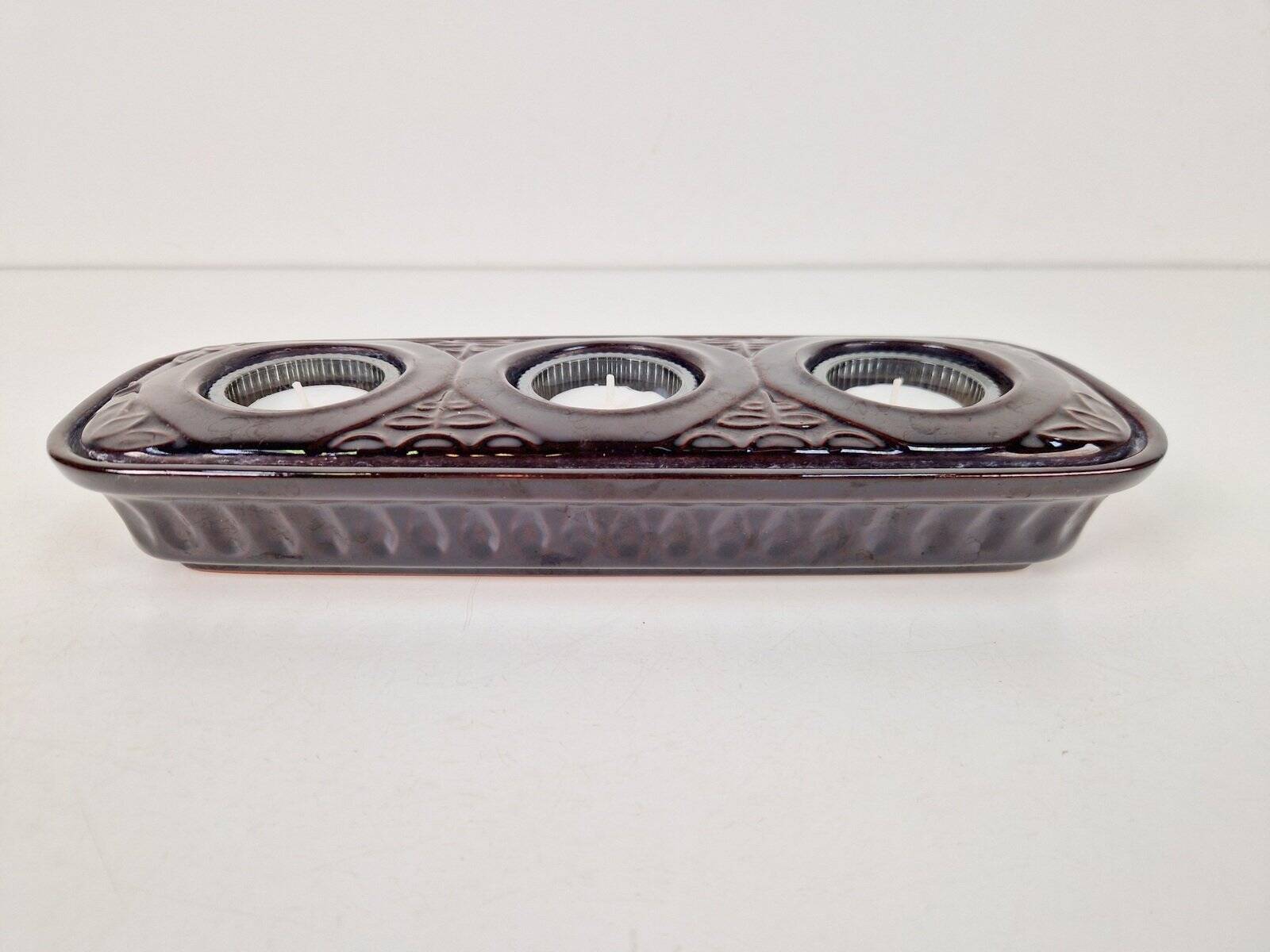 Vintage Tealight Holders in Ceramic from Bay Keramik, 1960s, Set of 2