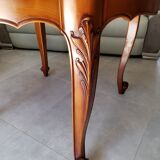 Table ronde extensible style Louis XV avec ses 2 rallonges