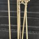 Brass fireplace tools in the style of Maison Baguès.