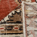 2x6 red & beige turkish runner rug 80x194cm