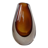 Finnish glass vase by Armando Jacobino for Oy Kumela, 1950s