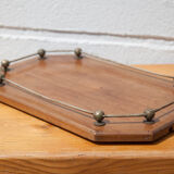 Vintage wooden tray, centerpiece, serving tray
