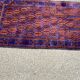 Persian wool rug in burgundy blue 130x85
