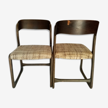 Pair of sled chairs