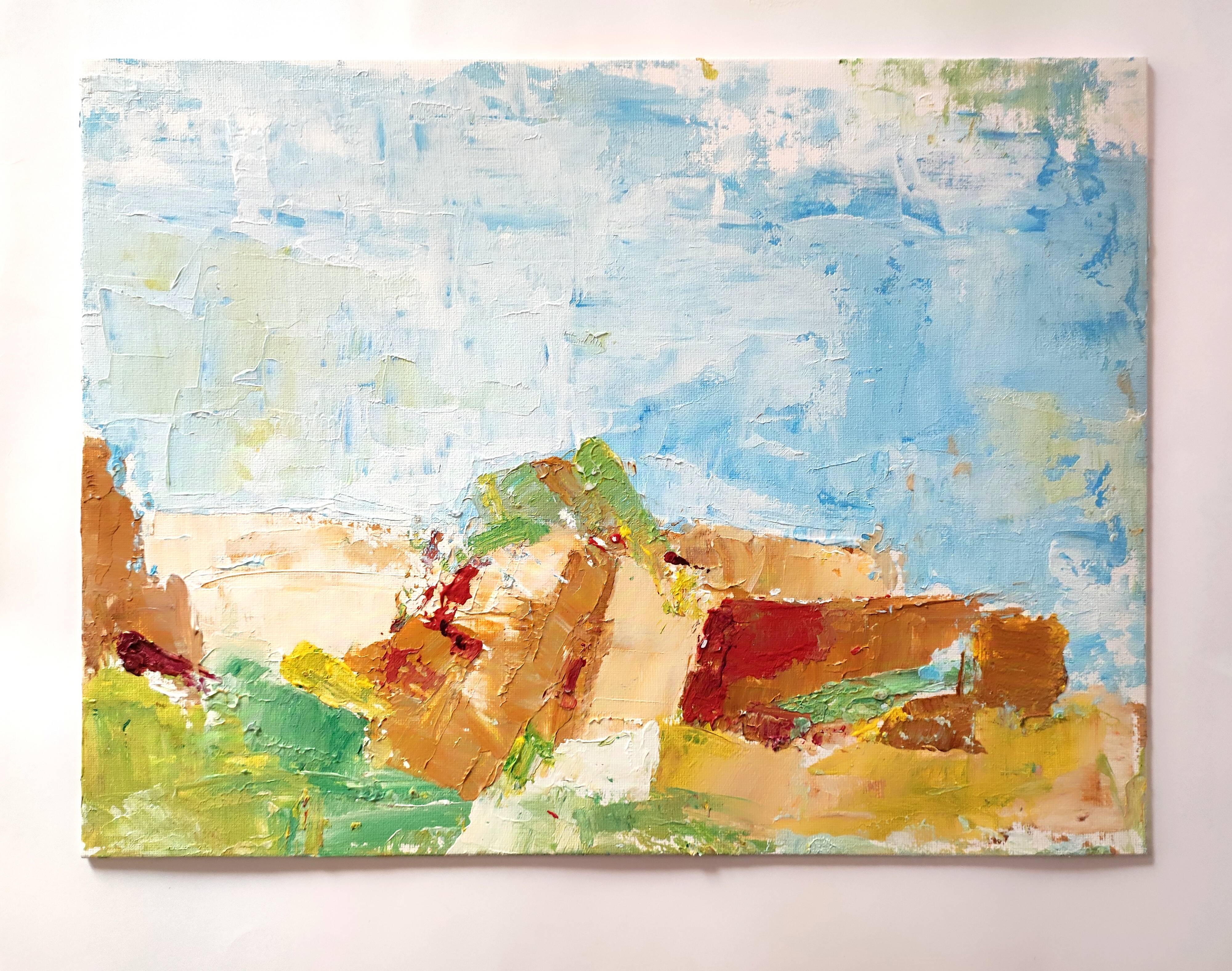 Original canvas landscape of Provence