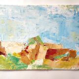Original canvas landscape of Provence