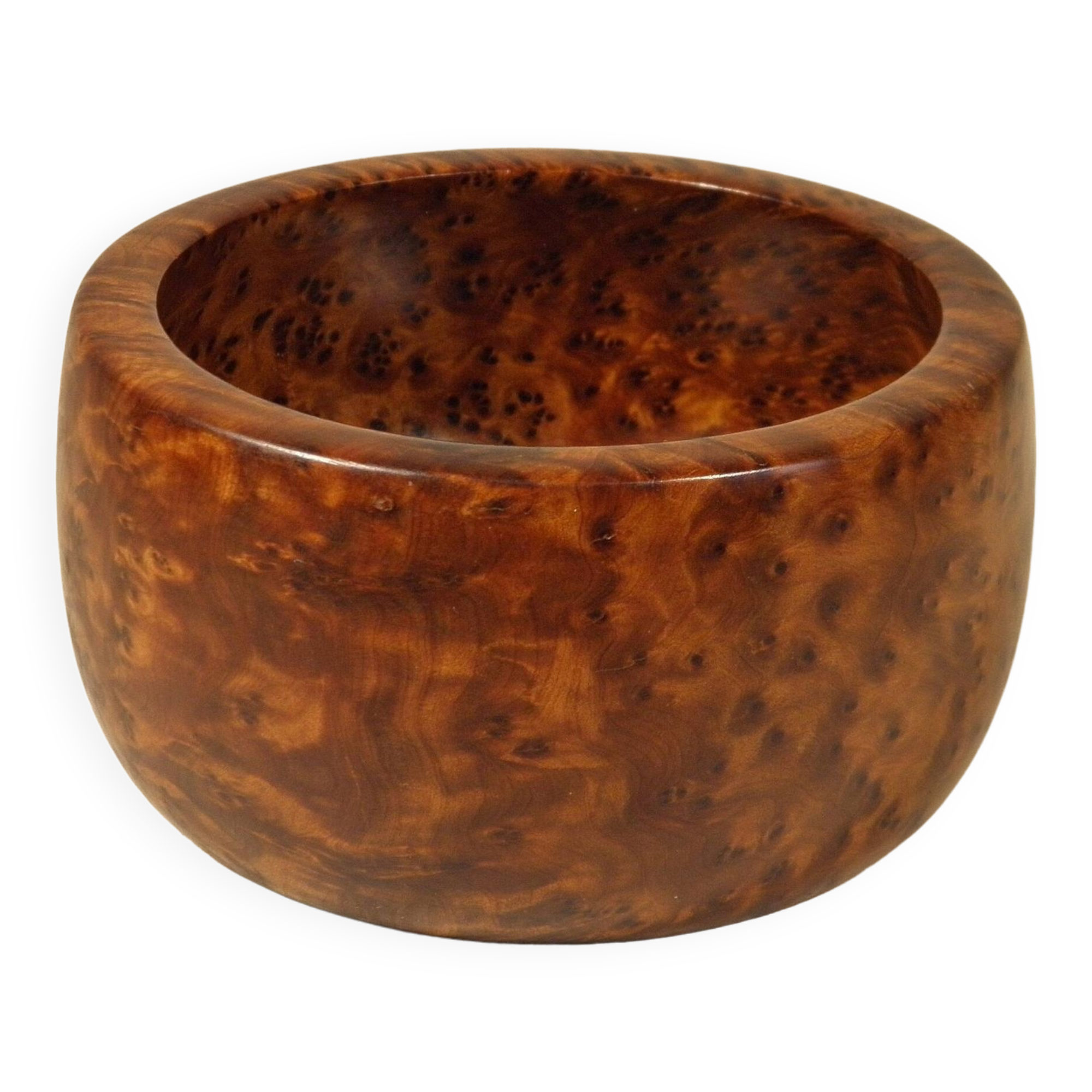 Burl wood storage cup