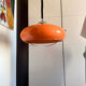 Suspension Space Age orange attribuée à Dijkstra Lampen