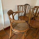 Set of 4 bistro chairs and two bistro armchairs
