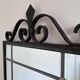 Art Deco black wrought iron wall mirror, Belgium, 1930s