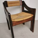 Fauteuil brutaliste design italien