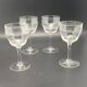 Wine glasses chiseled patterns