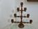 Large turned wooden candle holder, 1930s-40s