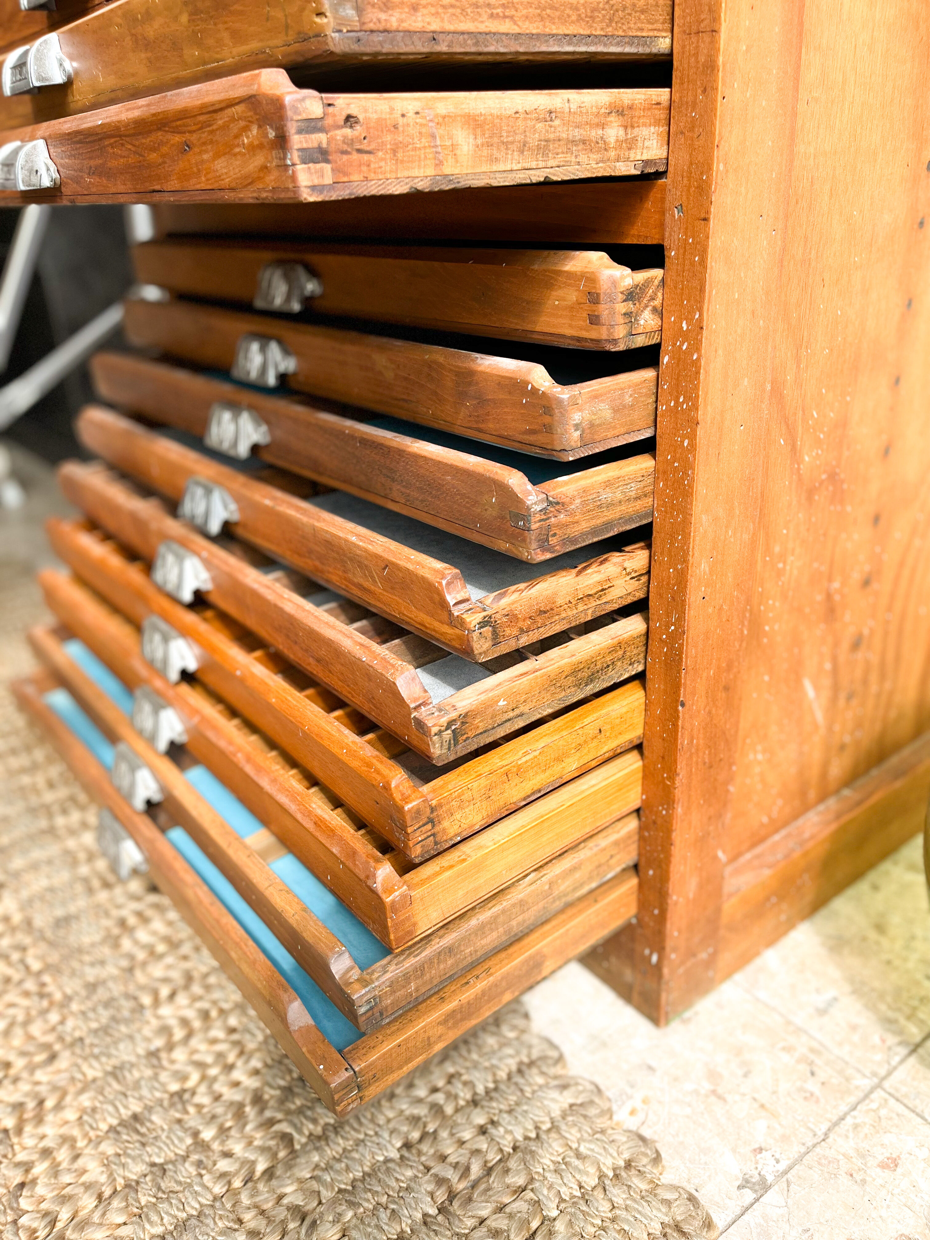 Old printing furniture