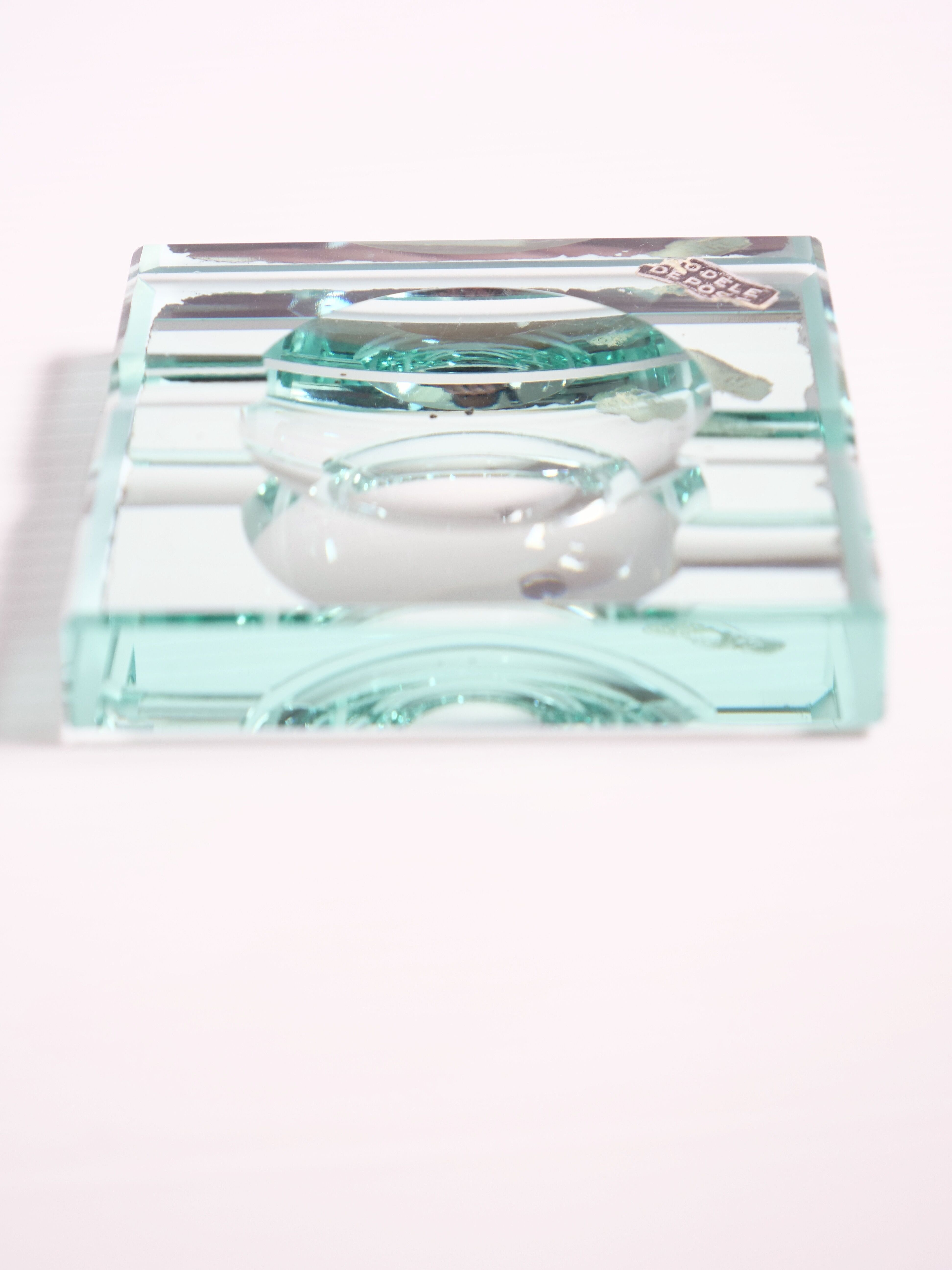 Ashtray art deco mirror by Jean Luce